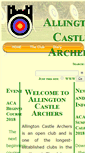 Mobile Screenshot of castlearchers.org.uk